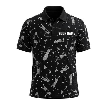 Men's Golf Polo Shirt Personalized Name