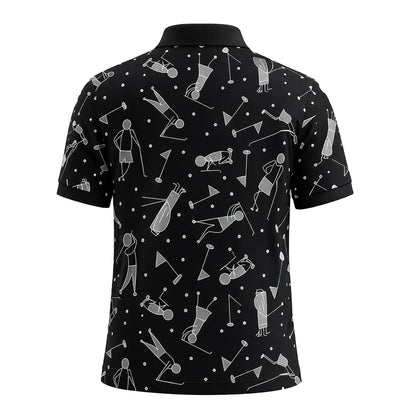 Men's Golf Polo Shirt Personalized Name