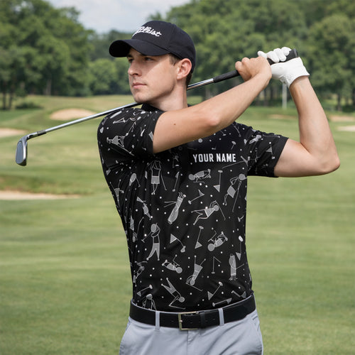 Men's Golf Polo Shirt Personalized Name