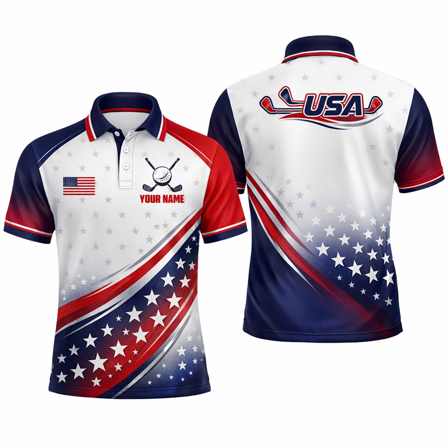 Men's Personalized Golf Polo Shirt