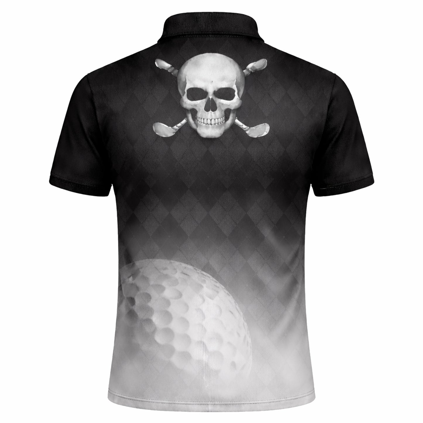 Mens Golf Polo Skull Shirt