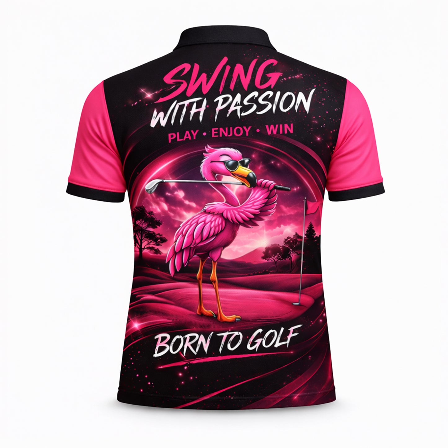 Custom Name Golf Polo Shirt for Men