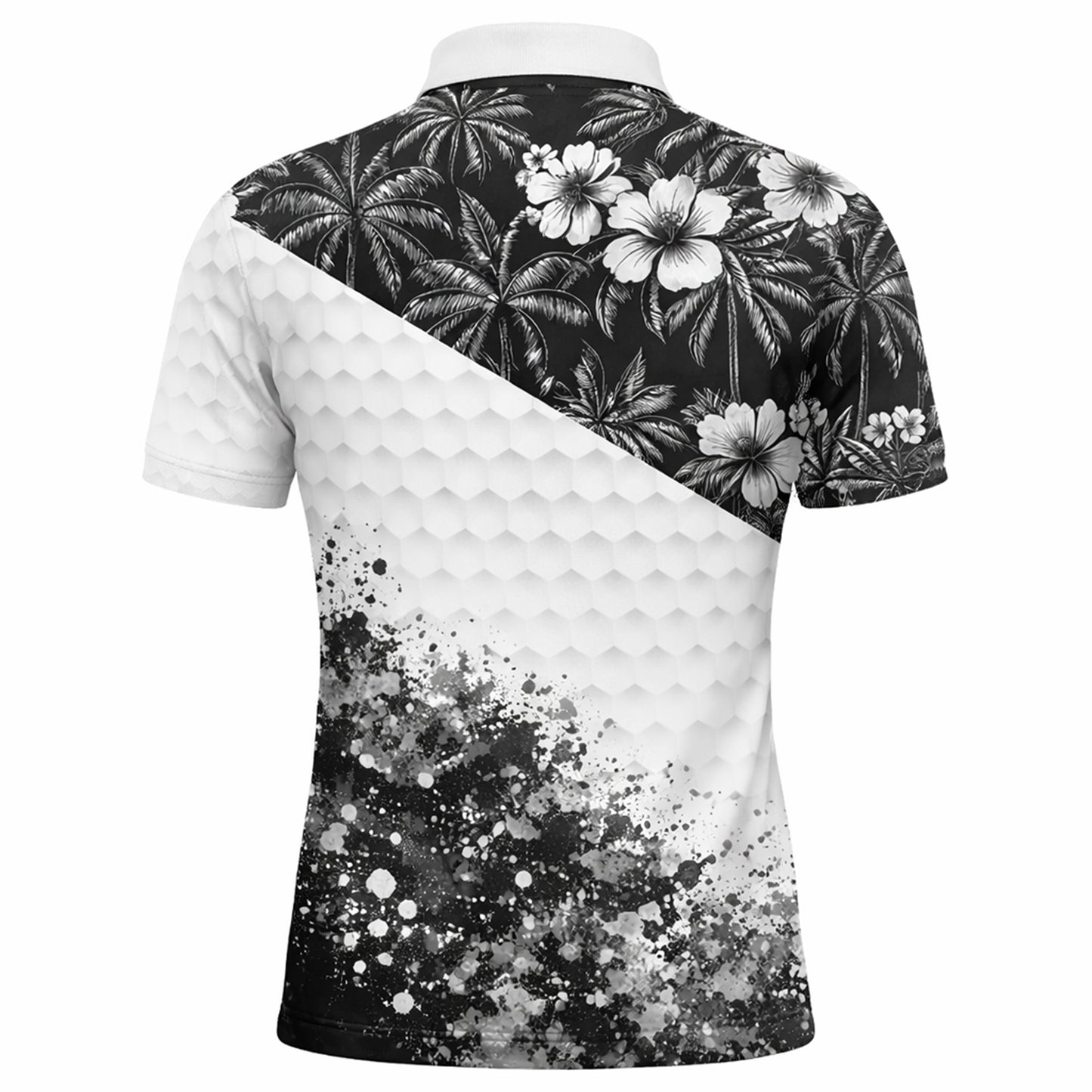 Men's Golf Polo Tropical Shirt Personalized Name