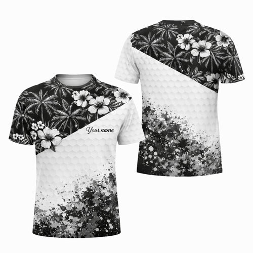 Men's Golf Polo Tropical Shirt Personalized Name