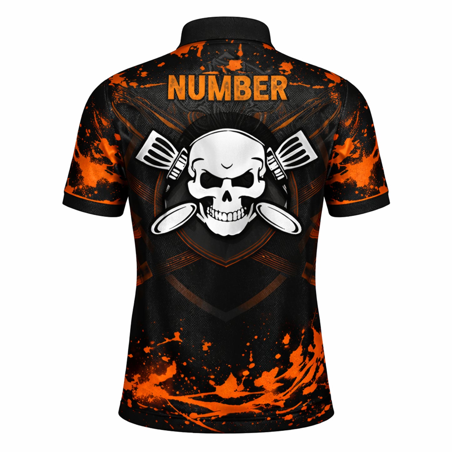 Men's Disc Golf Polo Shirt Personalized Name Viking