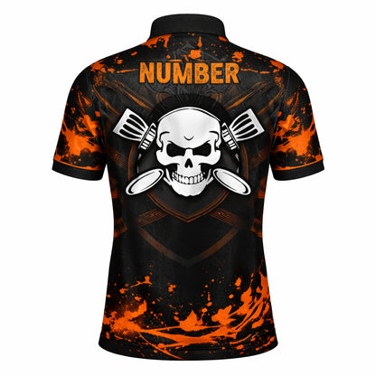 Men's Disc Golf Polo Shirt Personalized Name Viking
