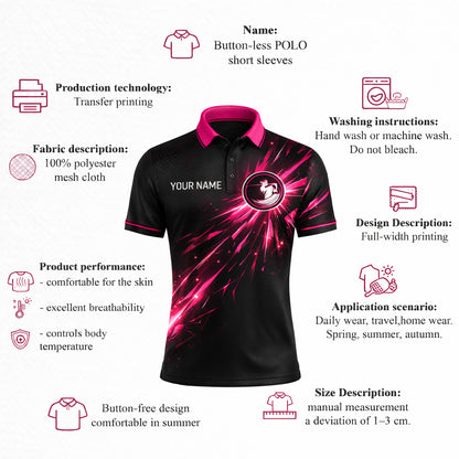 Men's Personalized Horse Racing Polo Shirt