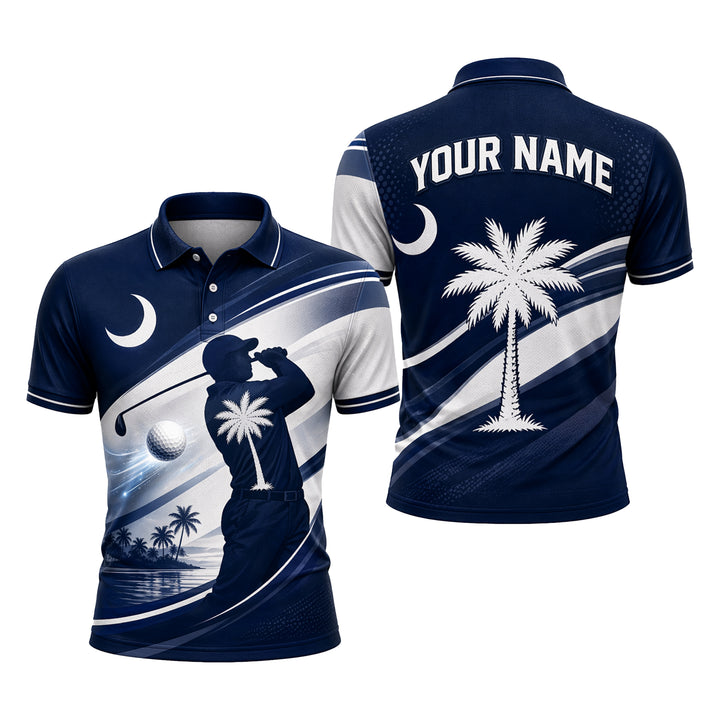 South Carolina Palmetto Moon Golf Polo Shirt Men