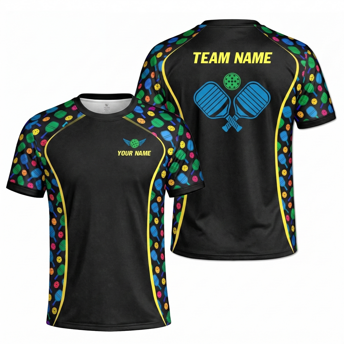 Pickit Maryland Flag Golf Polo Shirt – Personalized Name Team Custom Golfer Polo All Over Print for Men & Women