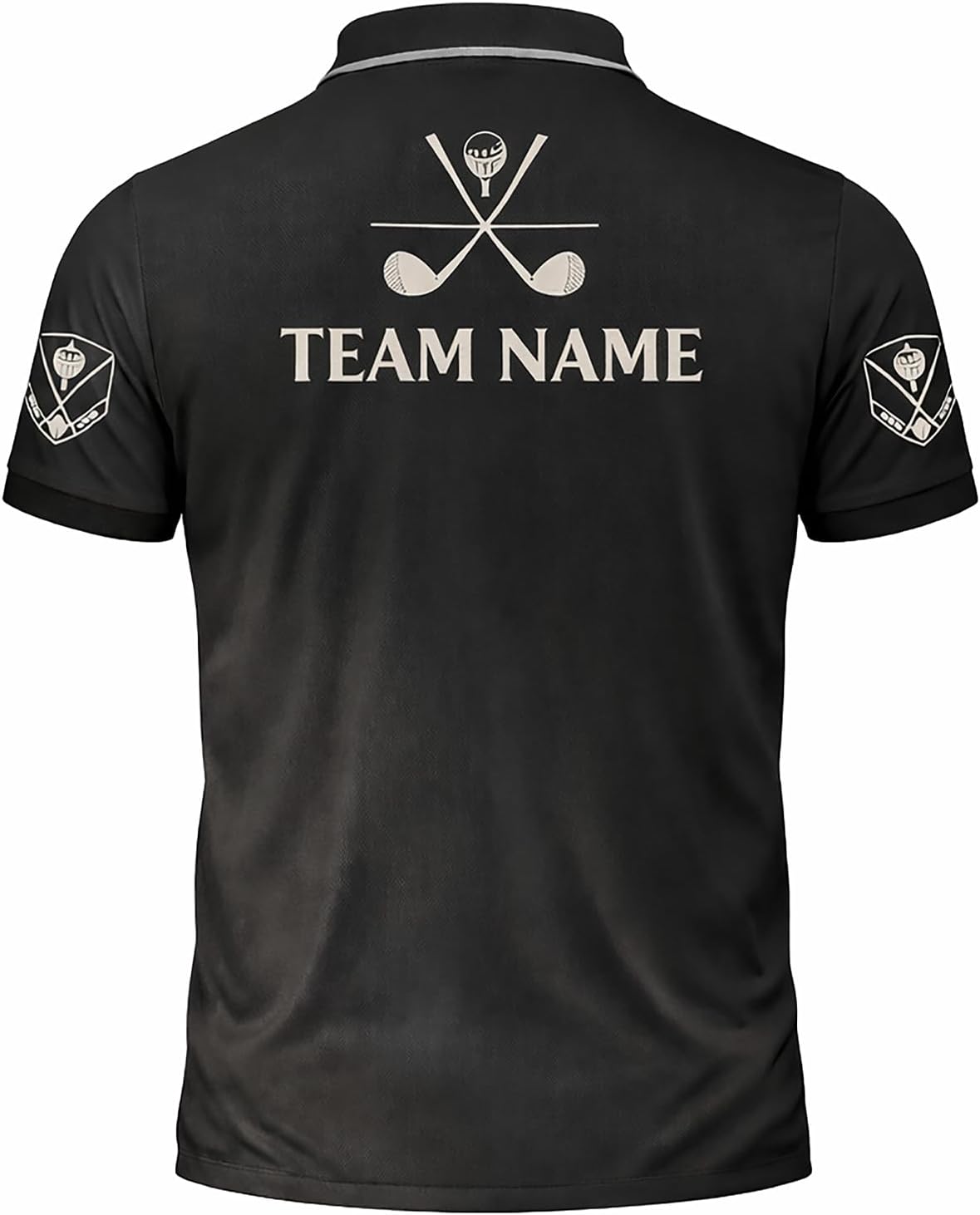 Golf & Whiskey Polo Shirt Custom Name Golf Polo Shirt Men Funny Golf Drinking Shirt Performance Golf Shirt Black