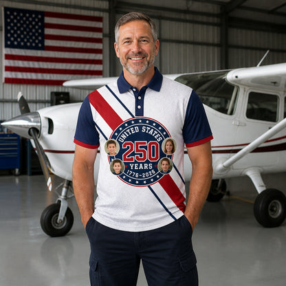 United States 250 Years Polo Shirt (1776–2026) - Lifestyle 2