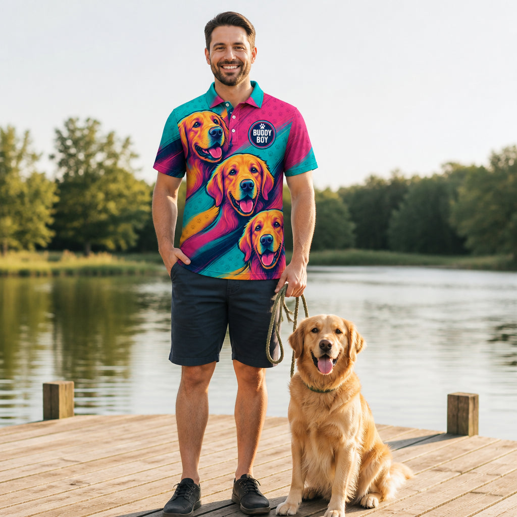 Neon Retriever AOP Polo – Custom Name Patch - Personalized Polo shirt - All over printed a18c0b59-3b28-4ce7-9909-0fc9b66f298d.jpg