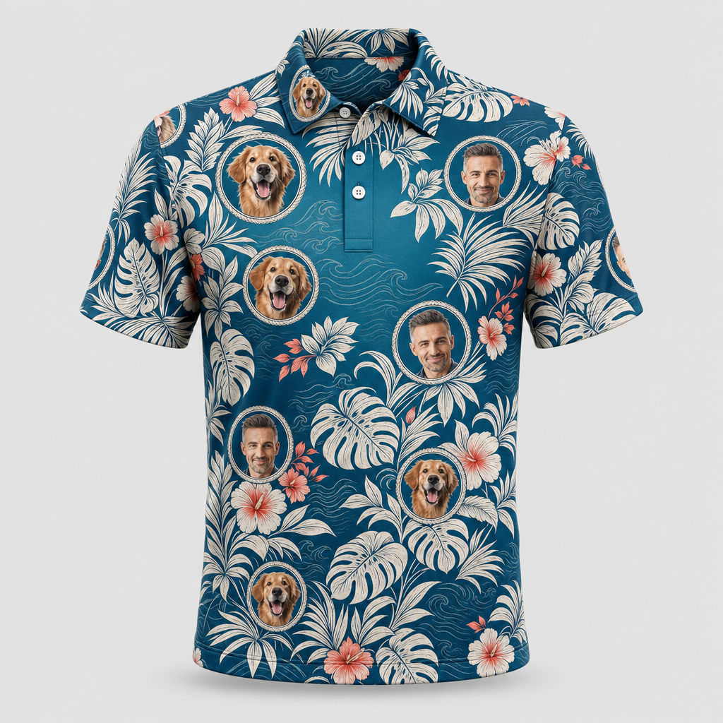 HAPPY 1ST FATHER'S DAY — I LOVE YOU - Personalized Polo shirt - All over printed a35a446b-16a4-4759-b74a-b2870509b934.png