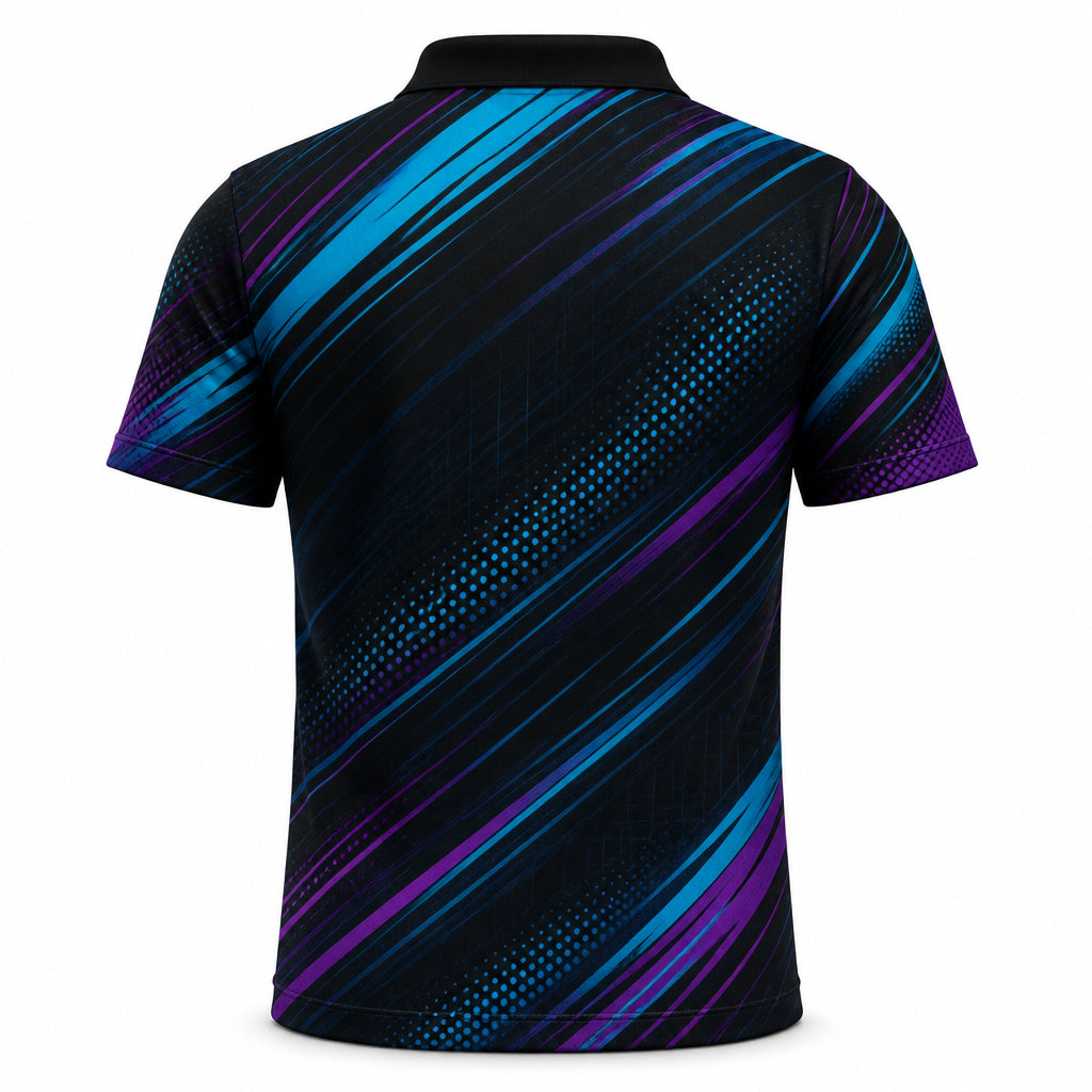 STRIKE Bowling Team Polo — Custom Name & Team - Back view