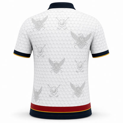 Maryland Flag Eagle Veteran Polo - Back view
