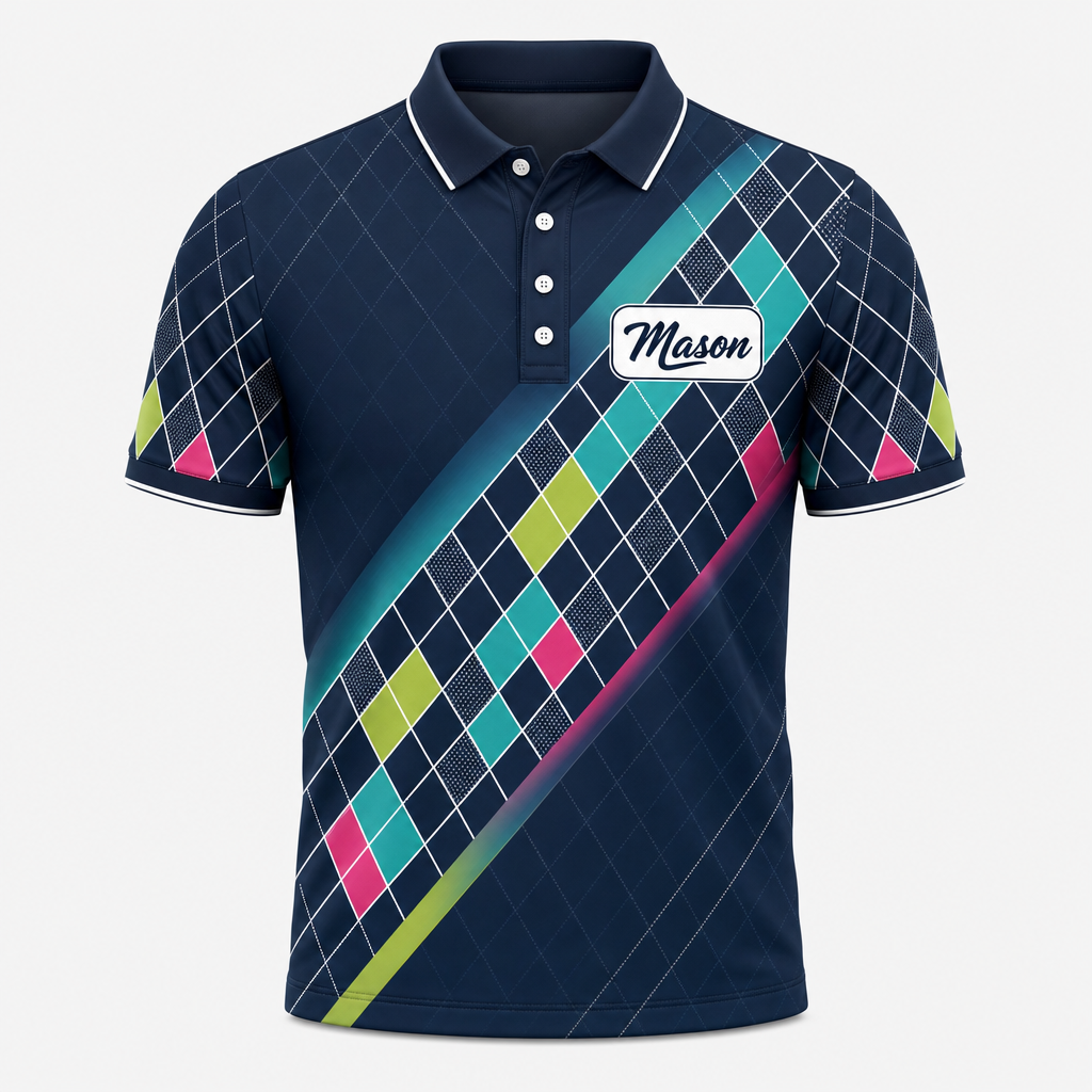 Personalized Neon Argyle Golf Polo - Personalized Polo shirt - All over printed a4dd02f4-0e7b-4b33-9d4c-8b3c96bbf43f.png