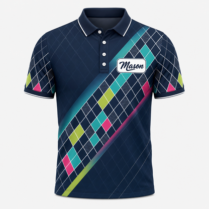 Personalized Neon Argyle Golf Polo - Personalized Polo shirt - All over printed a4dd02f4-0e7b-4b33-9d4c-8b3c96bbf43f.png