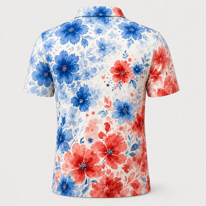 Red, White & Blue Watercolor Floral Name Polo - Personalized Polo shirt - All over printed a5229cfe-9ef7-4549-8337-2900234a6544.jpg