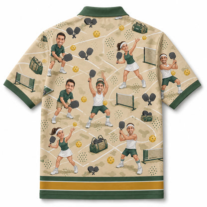 Pickleball Player - Back view