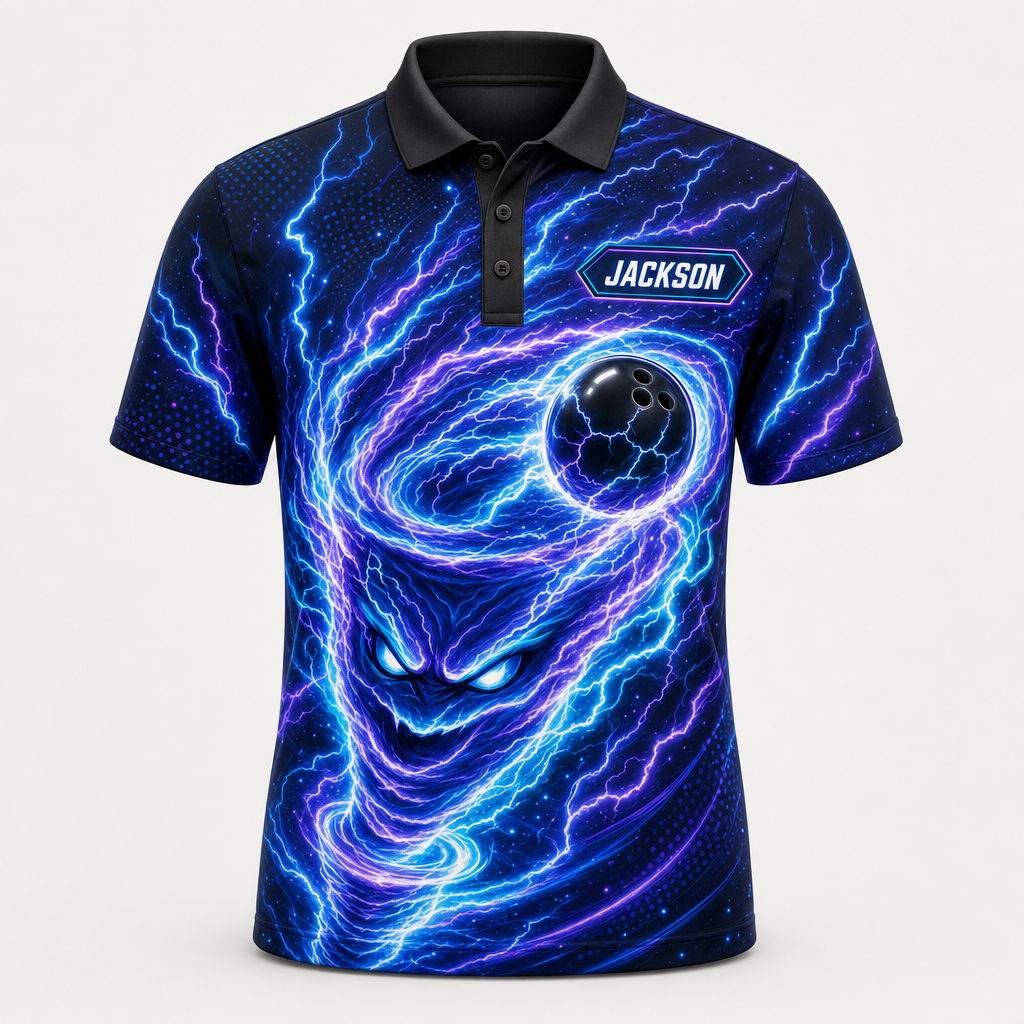NAME + Electric Storm Bowling - Personalized Polo shirt - All over printed b1630598-8287-4638-97a8-417eddf5a687.png