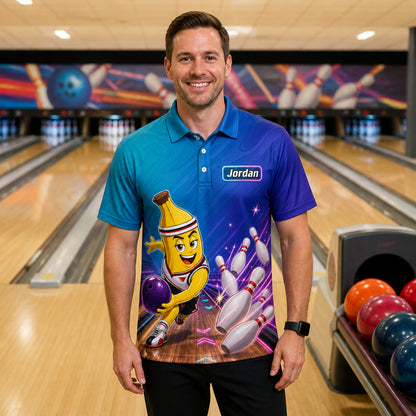 Going Bananas for Bowling - Personalized Polo shirt - All over printed b1a0e920-b573-454d-85e7-2fe65b0cf320.jpg