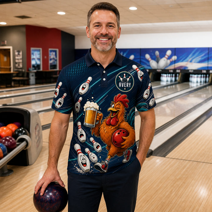 NAME + Rooster Bowling - Personalized Polo shirt - All over printed b353e503-eb78-42a6-8e87-904555ab0fca.jpg