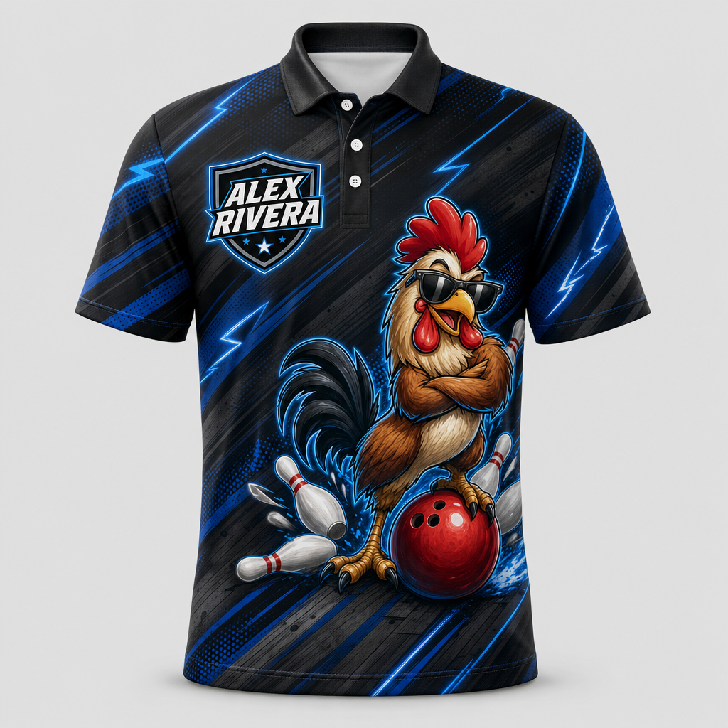 NAME + Striking Rooster Bowling - Personalized Polo shirt - All over printed bb50ad58-e22b-4213-8393-f56ab622f956.png