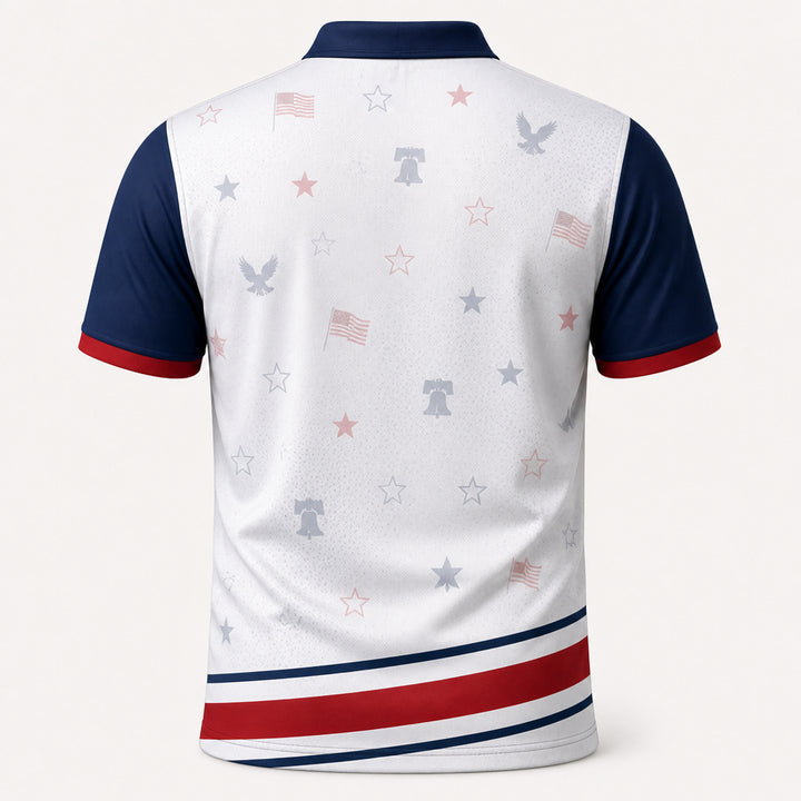 United States 250 Years Polo Shirt (1776–2026) - Back view