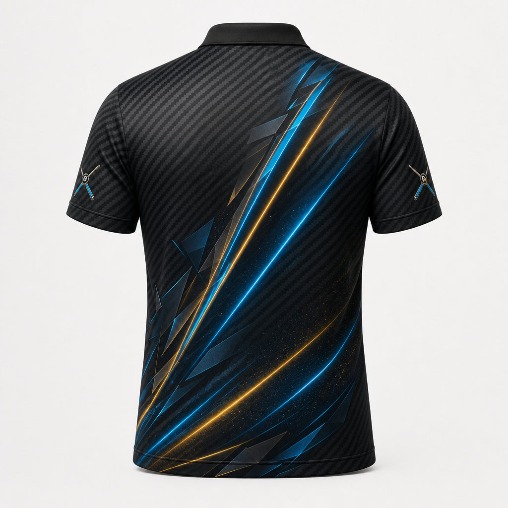Custom 9-Ball Team Polo – Name & Team - Back view