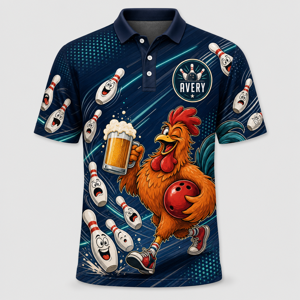 NAME + Rooster Bowling - Personalized Polo shirt - All over printed cec46a3f-7589-479d-bdd8-c5285c9a00b1.png