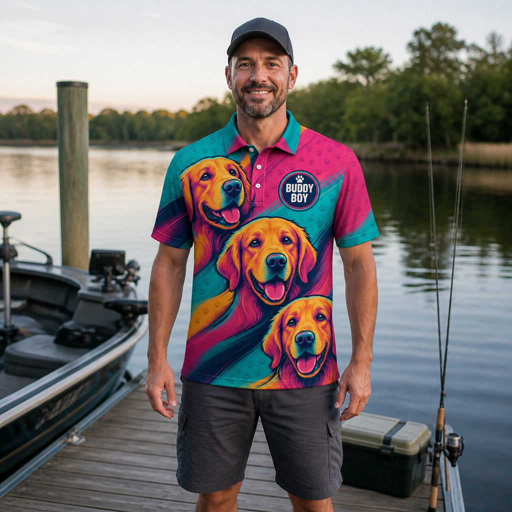 Neon Retriever AOP Polo – Custom Name Patch - Personalized Polo shirt - All over printed d48fae62-fe2d-4b99-8860-55aa859a9634.jpg