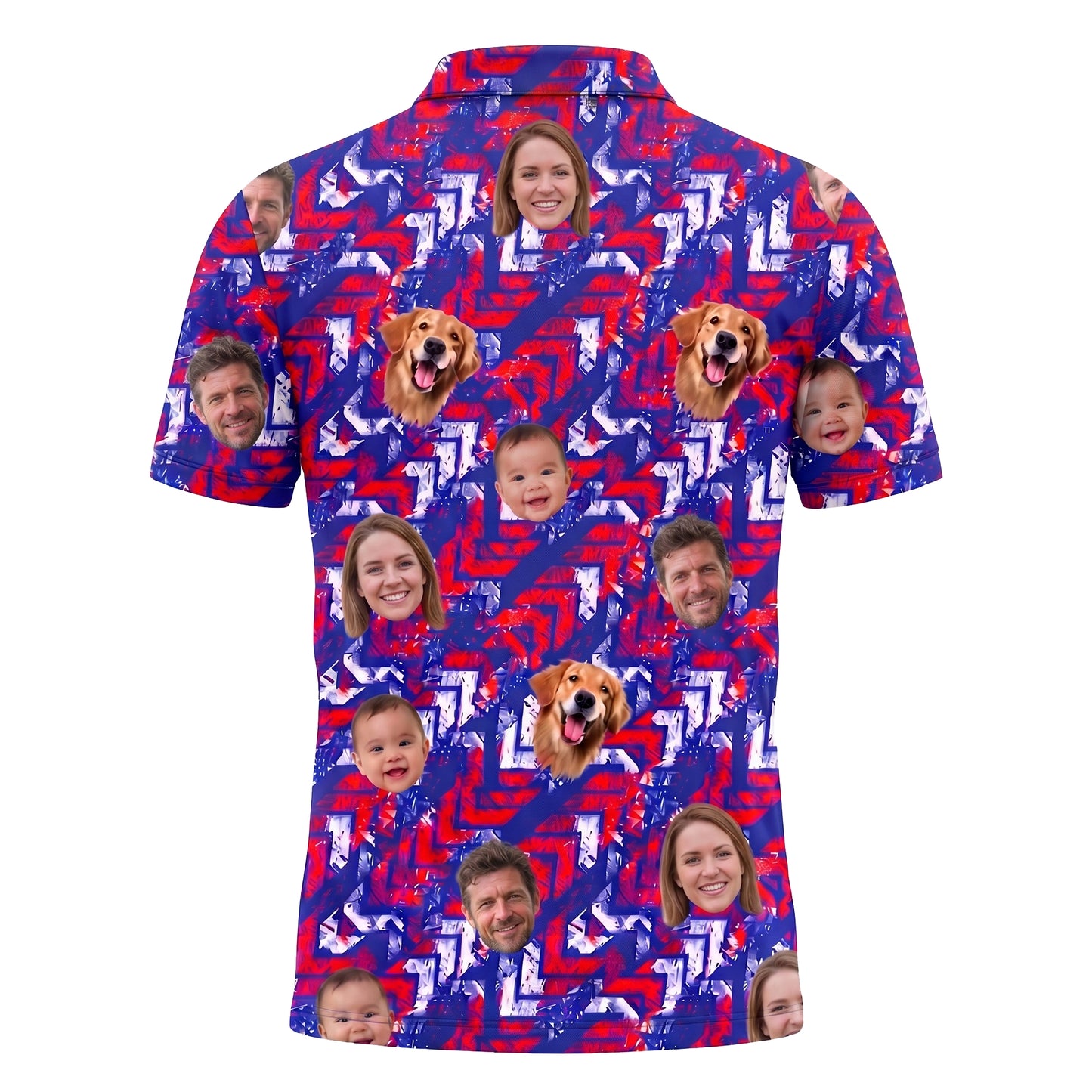 Custom Face Photo Polo Shirt
