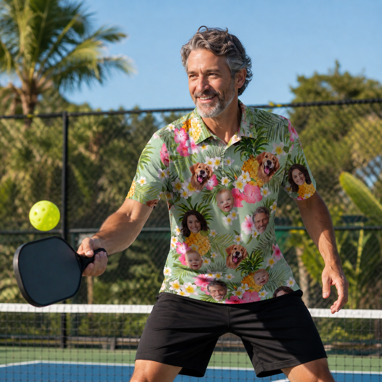 Custom Face Polo Funny Shirt