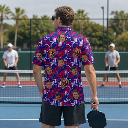 Custom Face Photo Polo Shirt