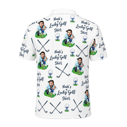 Men's Custom Face & Name Golf Polo