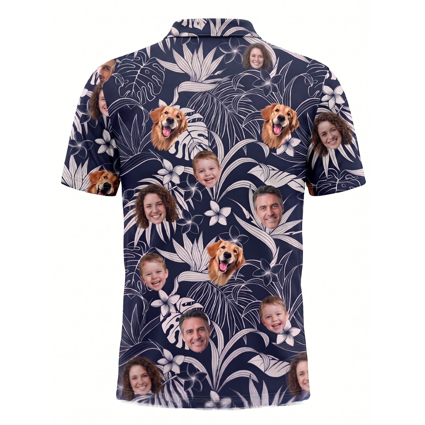 Custom Face Shirt Personalized Polo