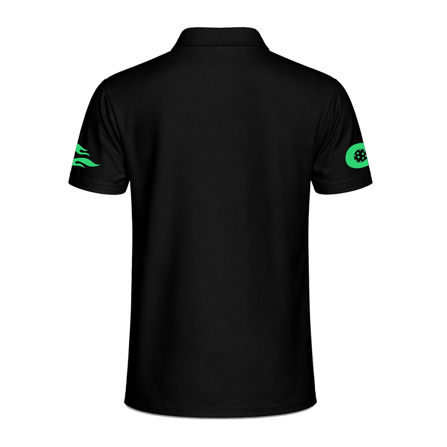 Custom Neon Fire Pickleball Polo