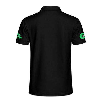 Custom Neon Fire Pickleball Polo