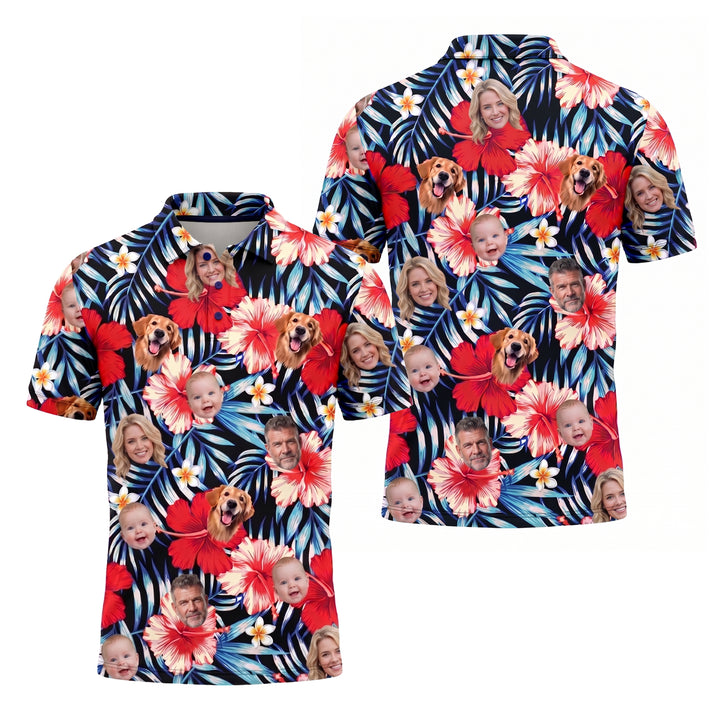 Custom Face Tropical Pickleball Shirt