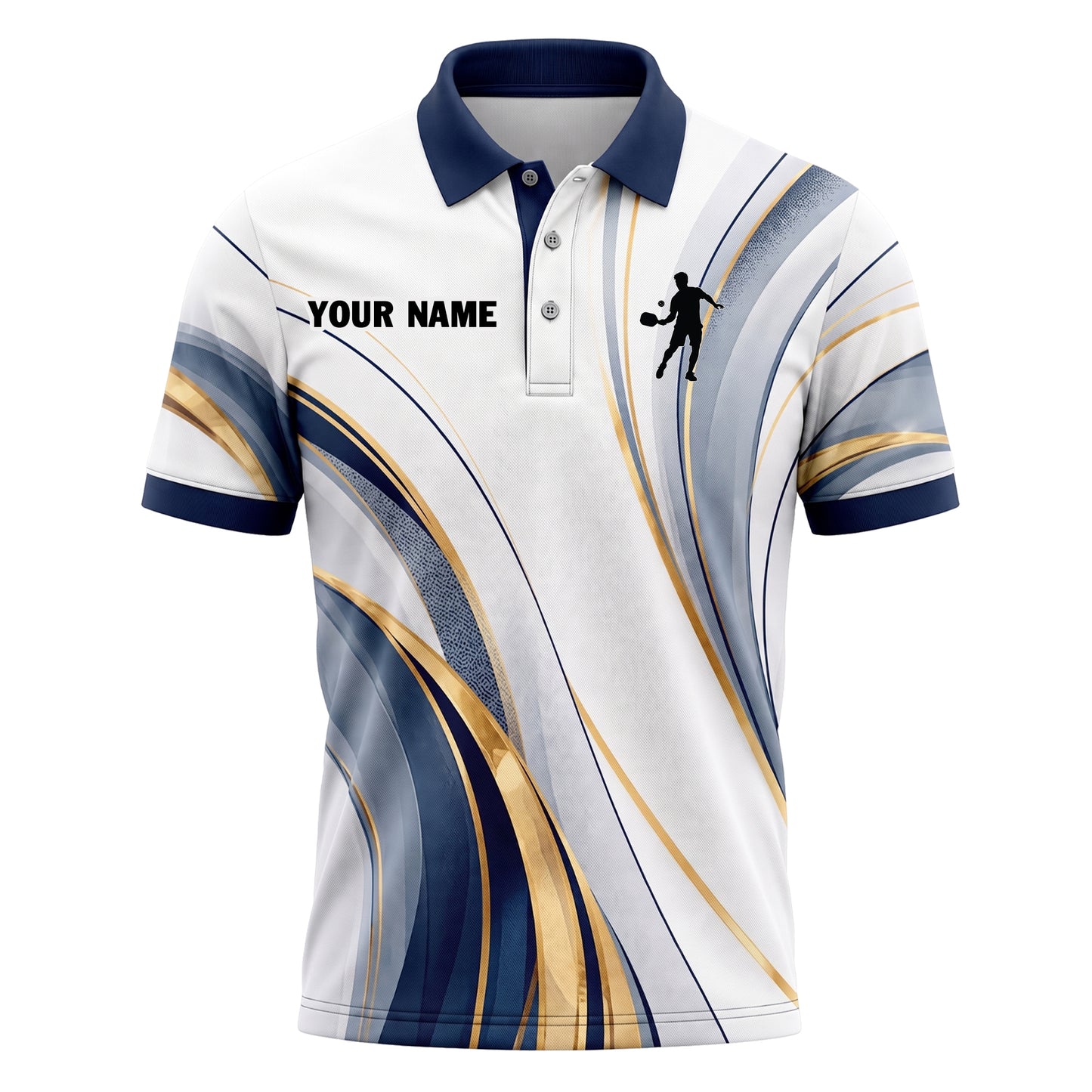 Custom Gradient Pickleball Polo Shirt