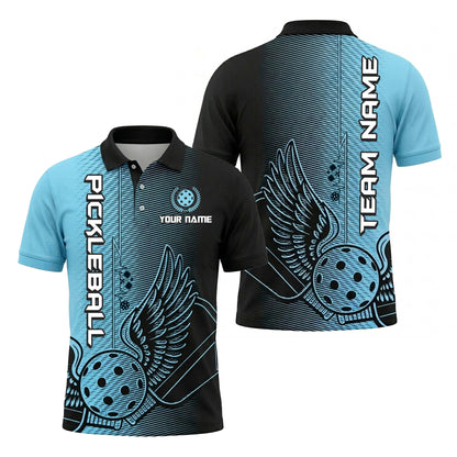 Custom Winged Pickleball Polo Shirt
