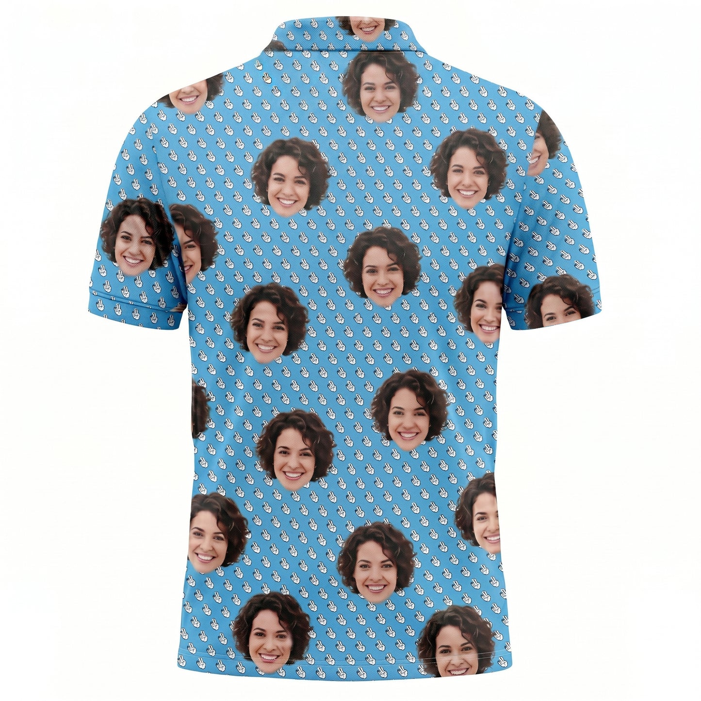 Personalized Custom Face Photo All Over Print Polo Shirt