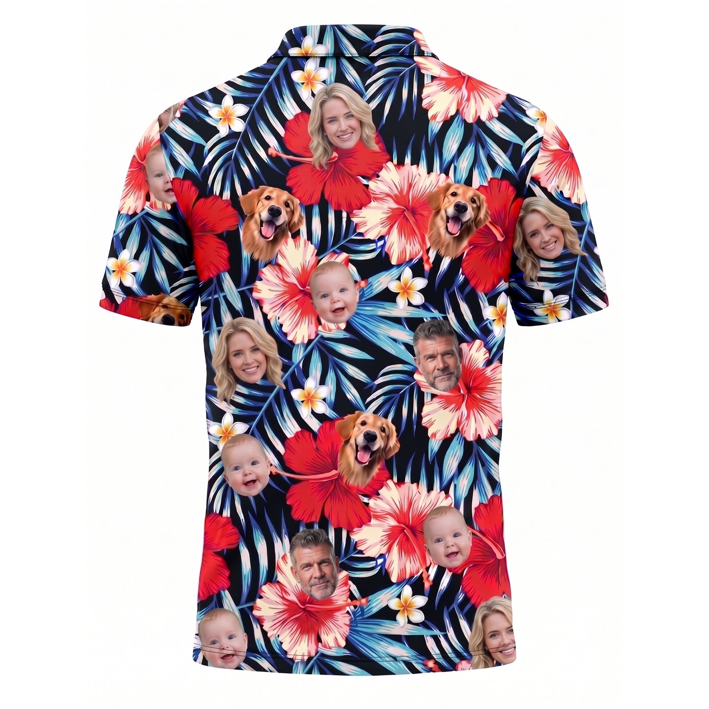 Custom Face Tropical Pickleball Shirt