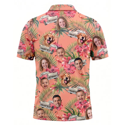 Custom Face Tropical Pickleball Shirt