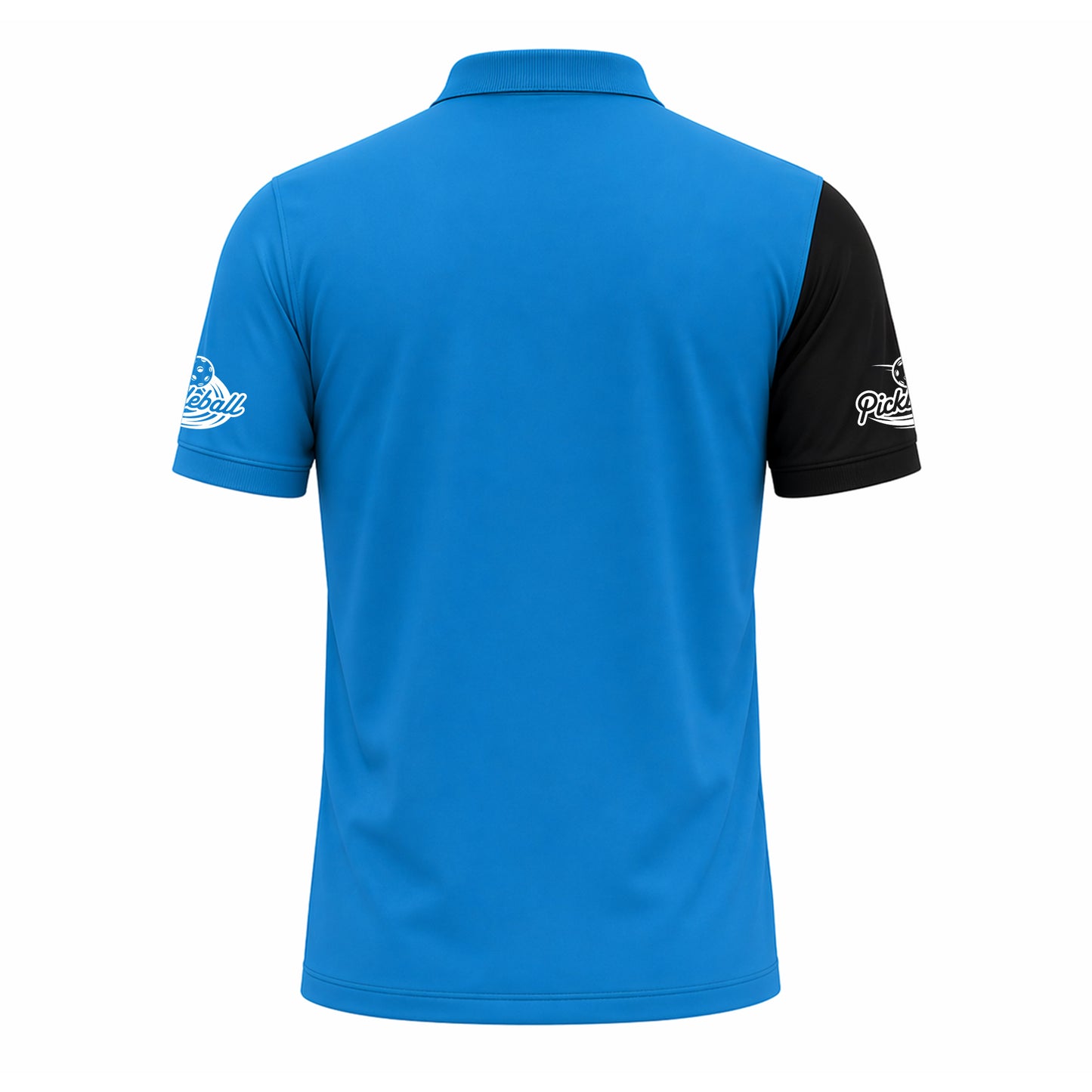 Personalized Pickleball Polo Shirt Blue & Black
