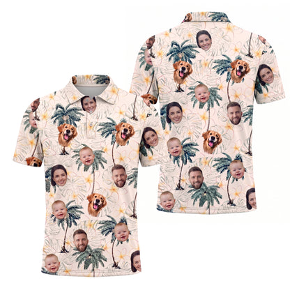 Custom Face Pickleball Polo Pickleball Shirt