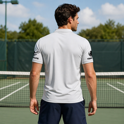 Men's Graphic Tennis Polo Shirt Quick Dry