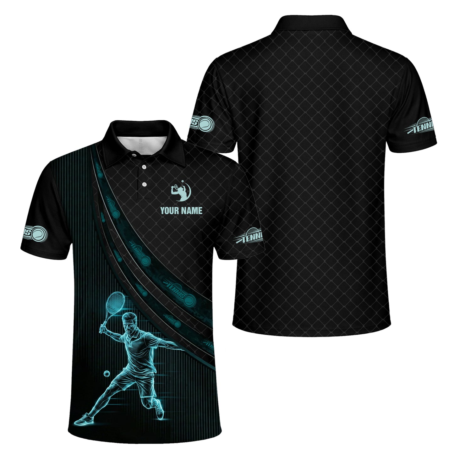 Custom Tennis Polo Shirt With Name