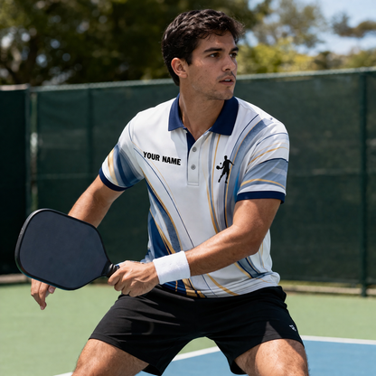 Custom Gradient Pickleball Polo Shirt