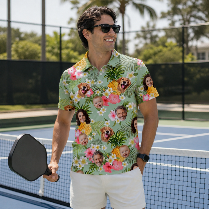 Custom Face Polo Funny Shirt